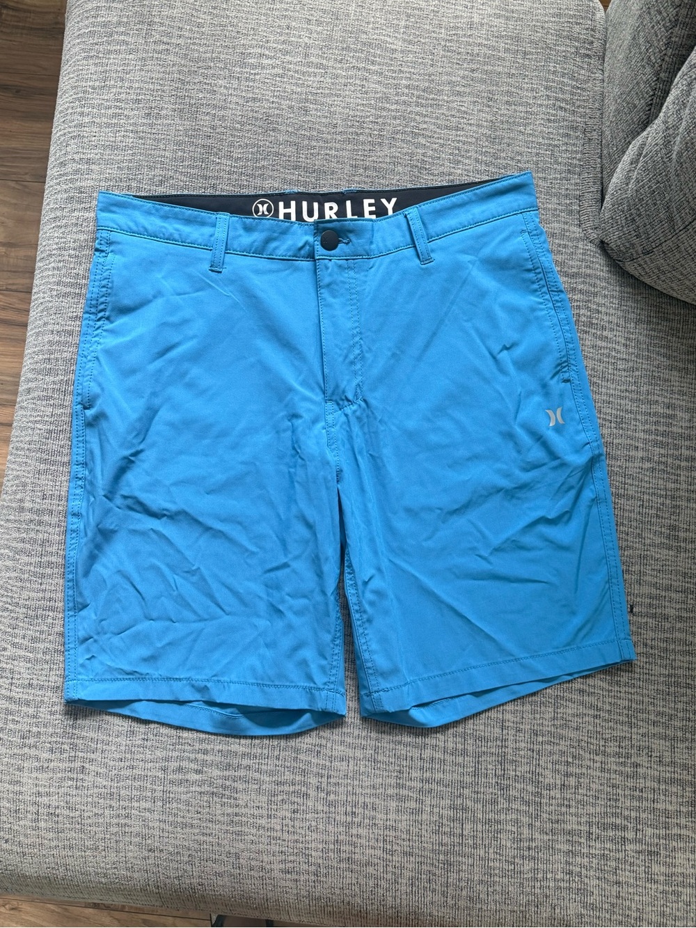 Men’s Hurley Blue All Day Hybrid Short Size 34